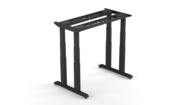 Apex Pro four-leg standing desk frame in black