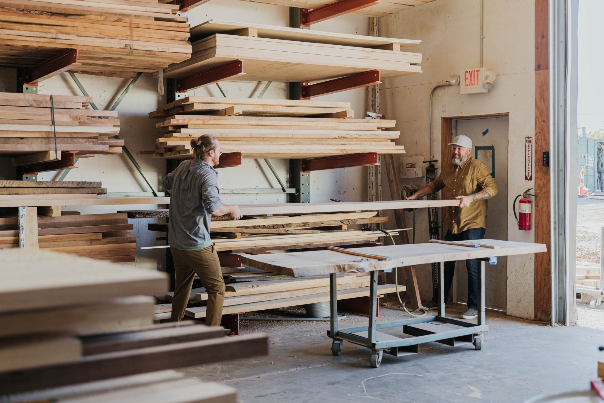Crafted just down the road by Studiohaus, every solid wood top starts as carefully selected, wide-plank lumber that’s milled, glued, and sanded by hand for a smooth, heirloom-quality surface.